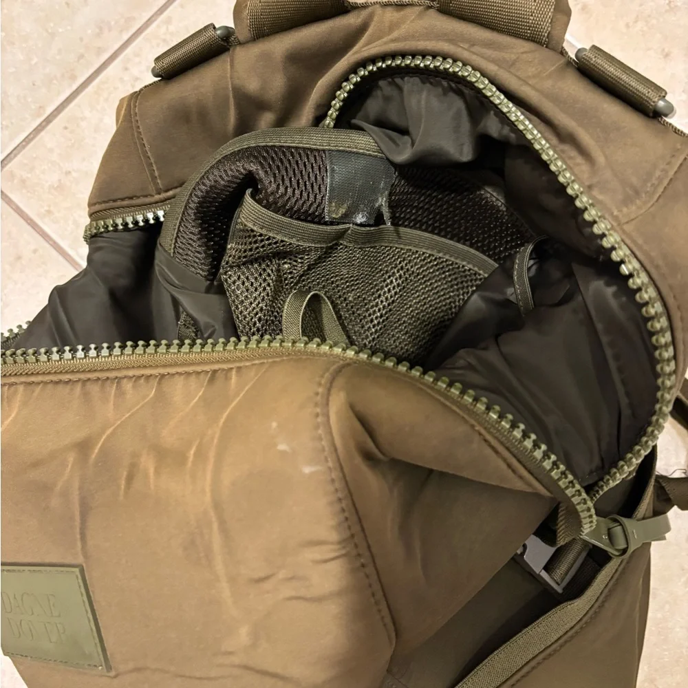 Dagne Dover Green Backpack Modern Utilitarian Design